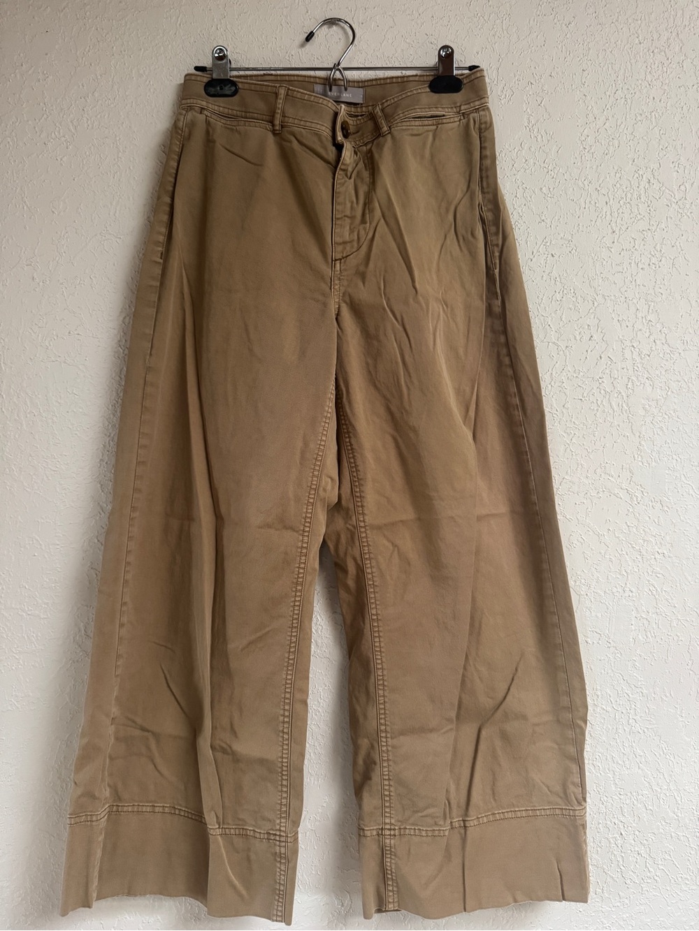 Everlane Wide-Leg Pants in Tan
